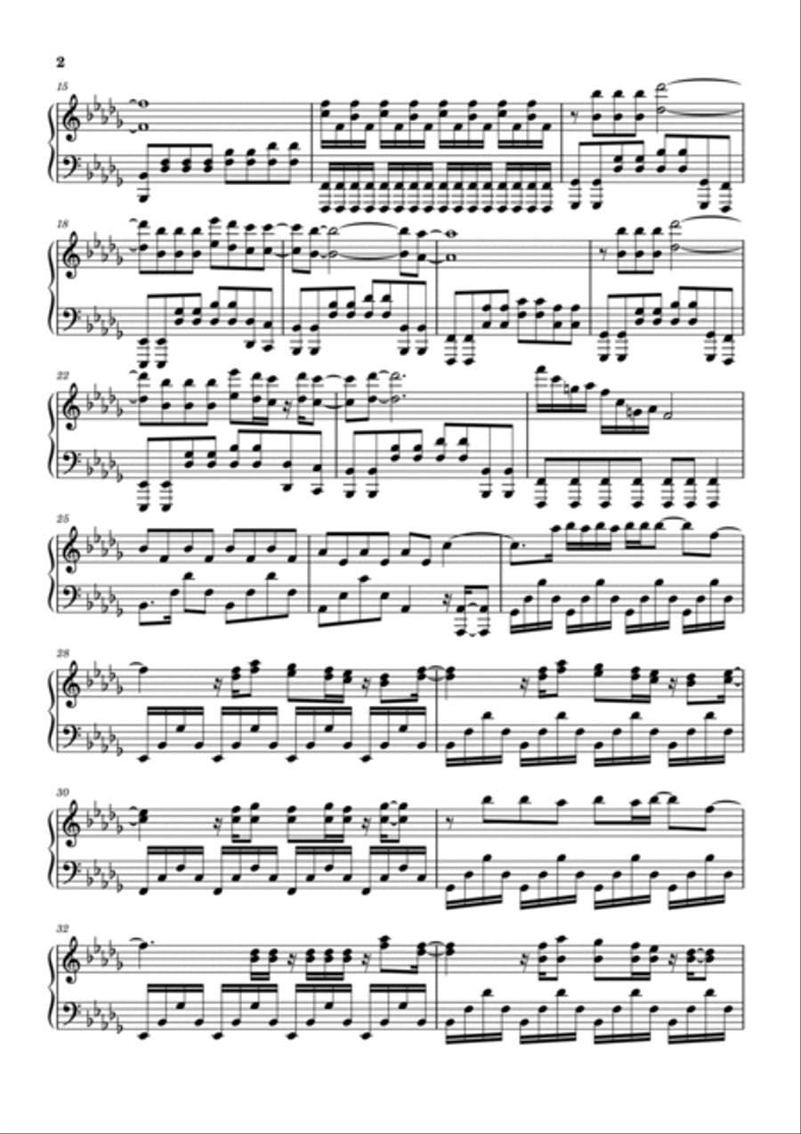 Decode Piano Solo scores gallery preview page 2
