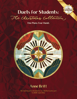 Book cover for Duets for Students: The Christmas Collection (late elementary student book)