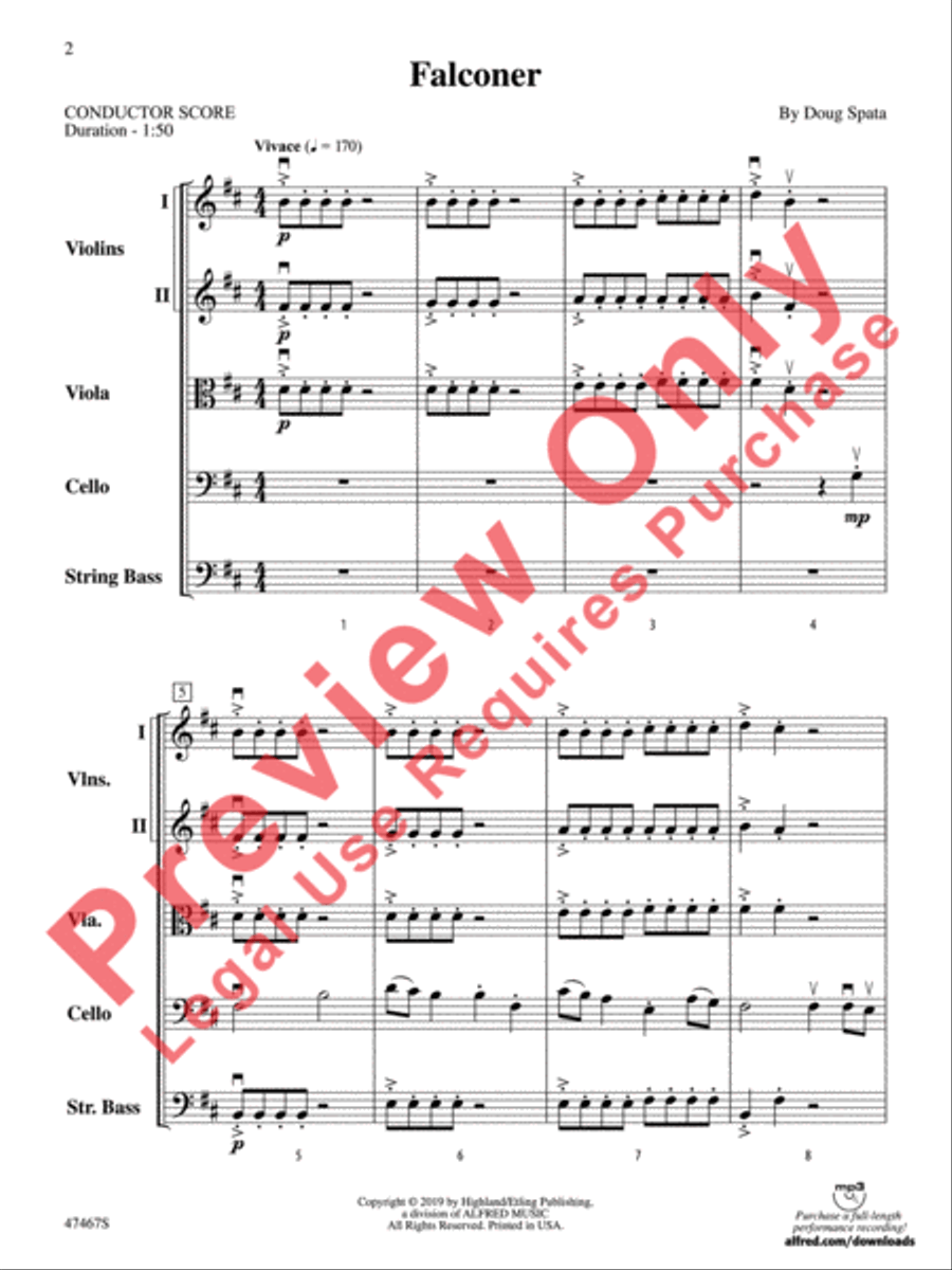 Falconer String Orchestra scores gallery preview page 3