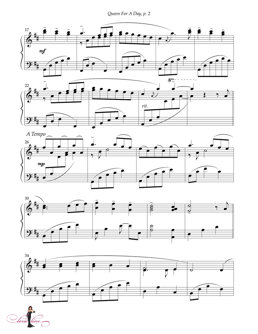 Queen For A Day Piano Solo scores gallery preview page 3