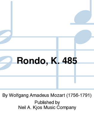 Book cover for Rondo, K. 485