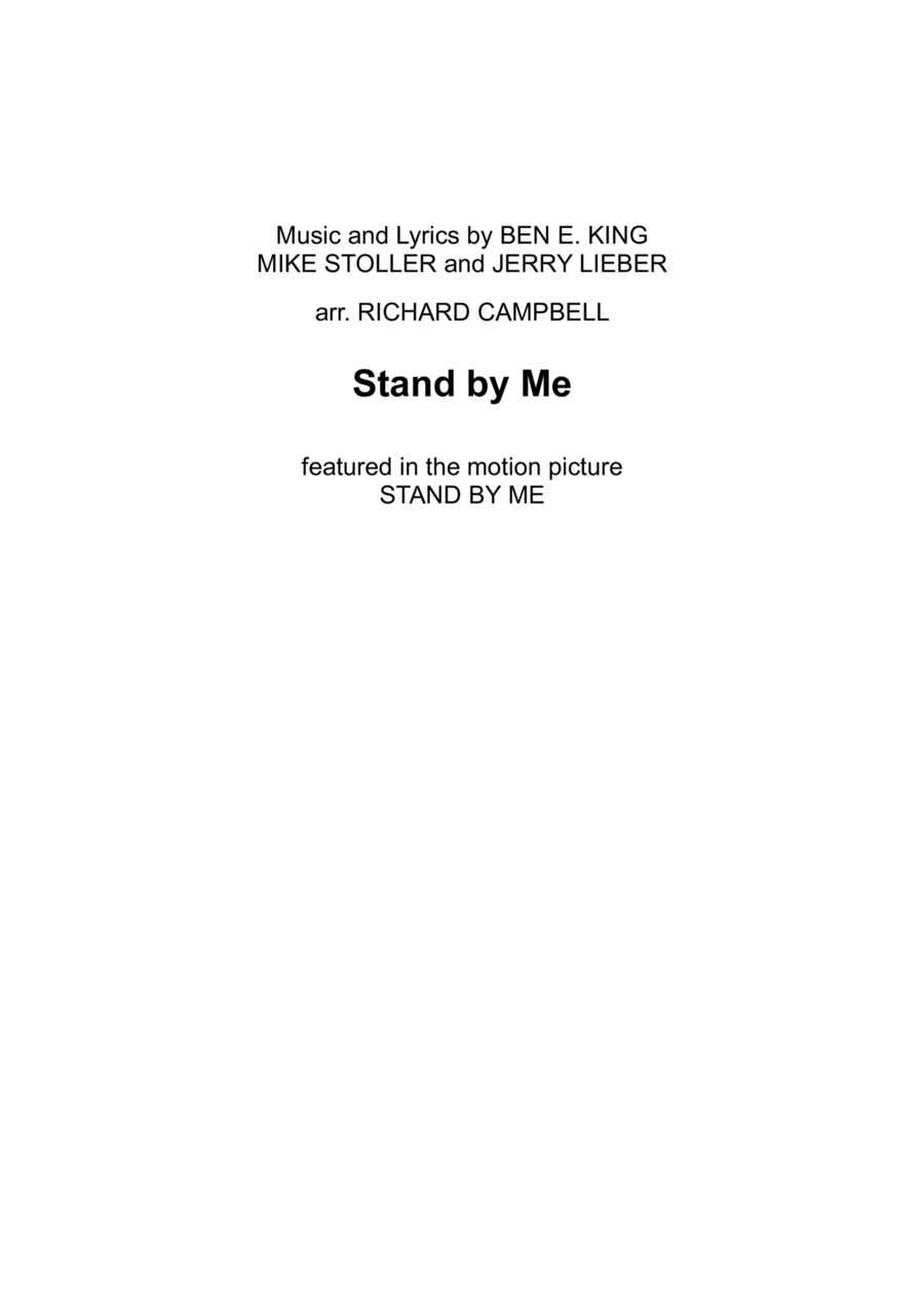 Stand By Me Stand By Me Concert Band scores gallery preview page 1