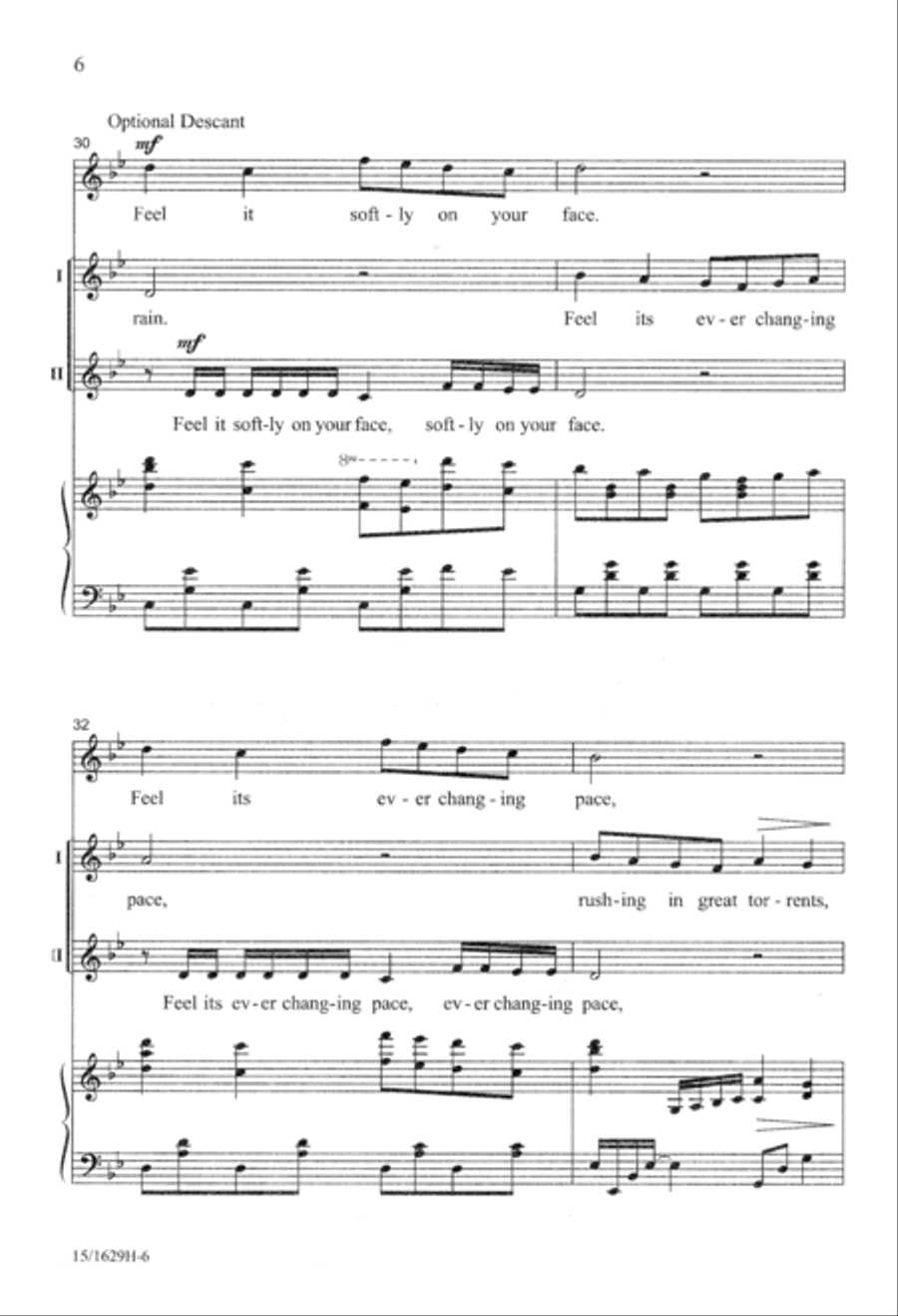 Rhythm of the Rain 3-Part scores gallery preview page 6