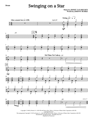 Swinging on a Star (arr. Greg Gilpin) - Drums