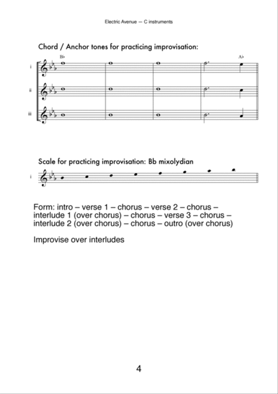 Electric Avenue Large Ensemble scores gallery preview page 4