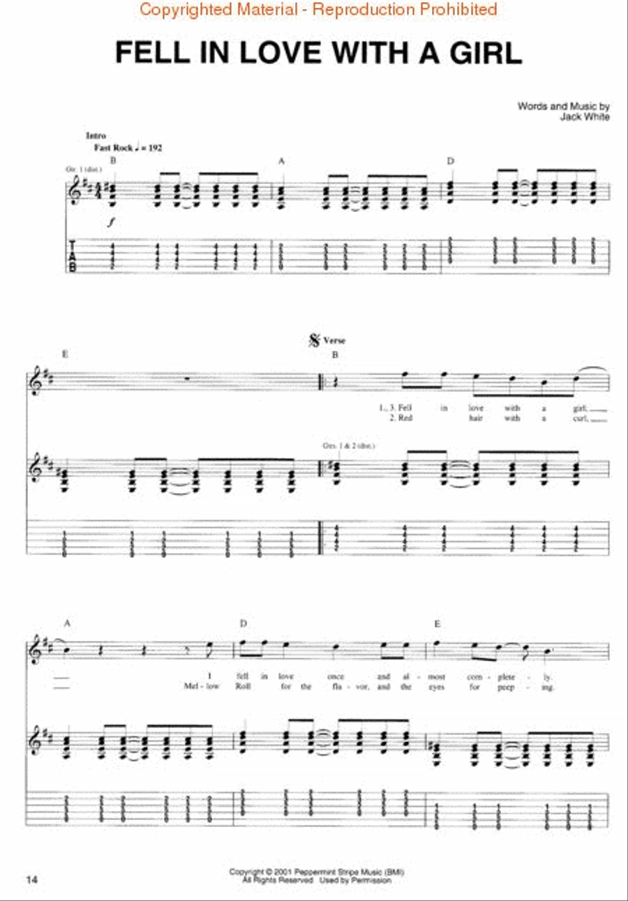 The White Stripes – White Blood Cells Electric Guitar scores gallery preview page 3