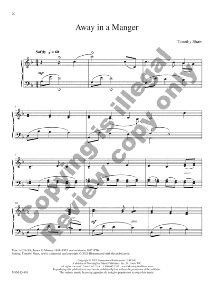 Nativity Scenes Piano Solo scores gallery preview page 11