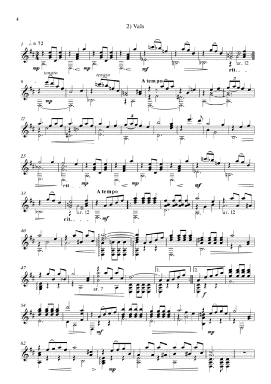 Suite de Salón Suite de Salón Classical Guitar scores gallery preview page 6