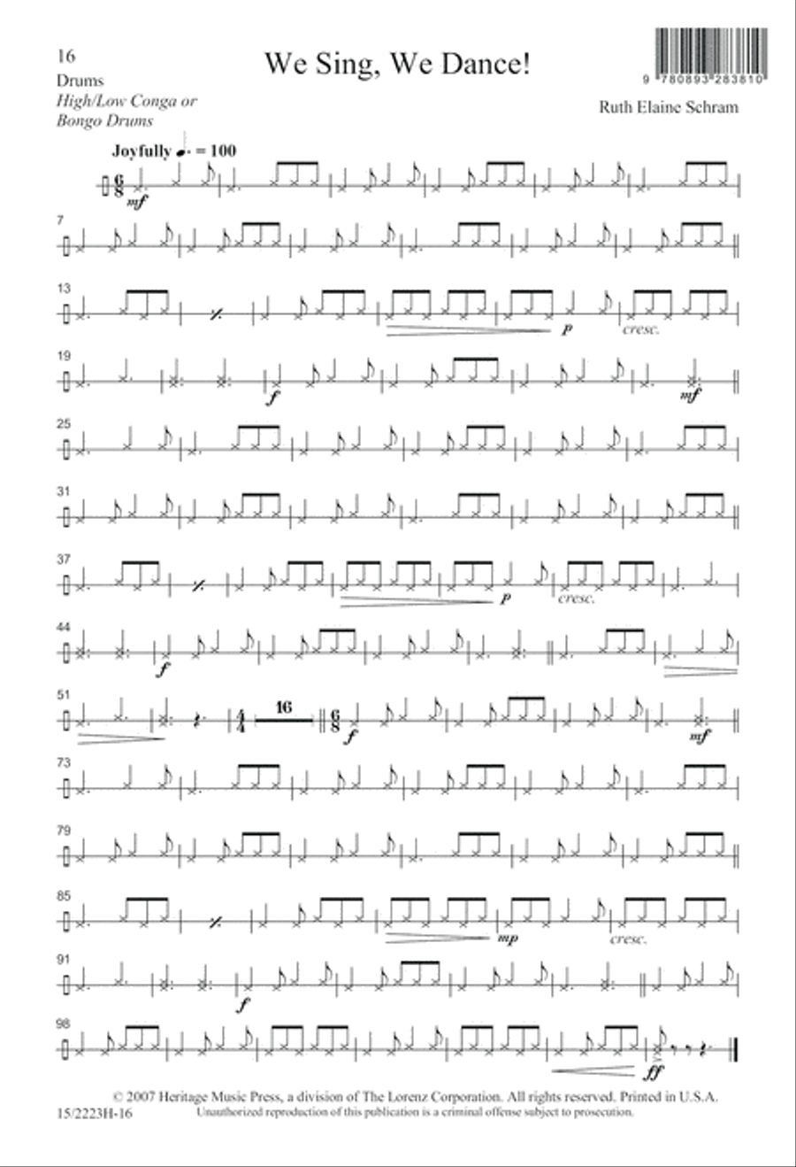 We Sing, We Dance! SSA scores gallery preview page 17