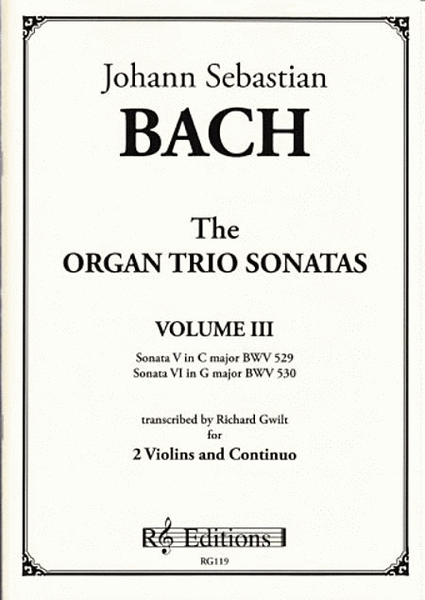 Organ Trio Sonatas V & VI