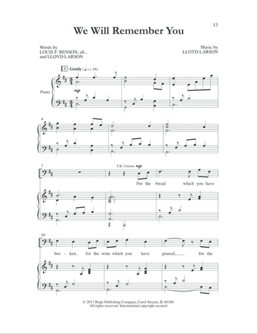 Hope in the Shadows-Score-Digital Download 4-Part scores gallery preview page 17