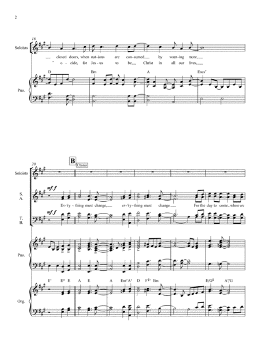 Everything Must Change 4-Part scores gallery preview page 2