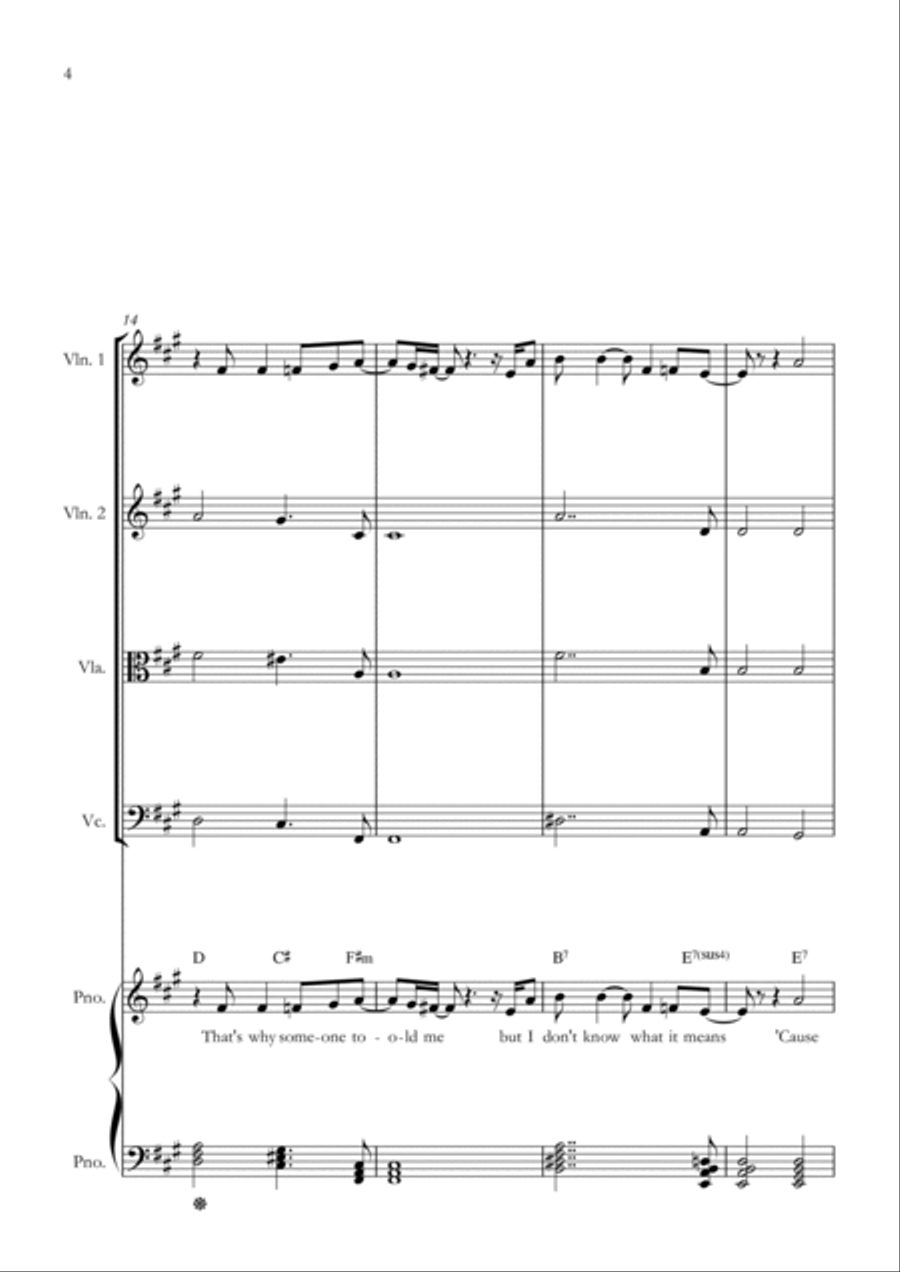 Long Long Time Long Long Time String Quartet scores gallery preview page 4