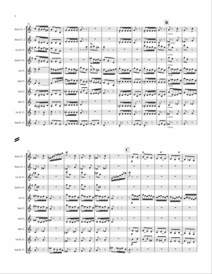 Mendelssohn Scherzo from A Midsummer Night's Dream Woodwind Ensemble scores gallery preview page 2