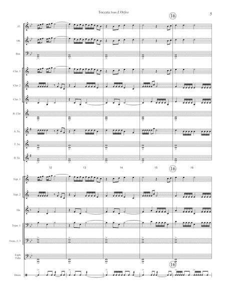 TOCCATA (fanfare) from the 1607 opera "L'Orfeo" by Claudio Monteverdi (arr. for full band)