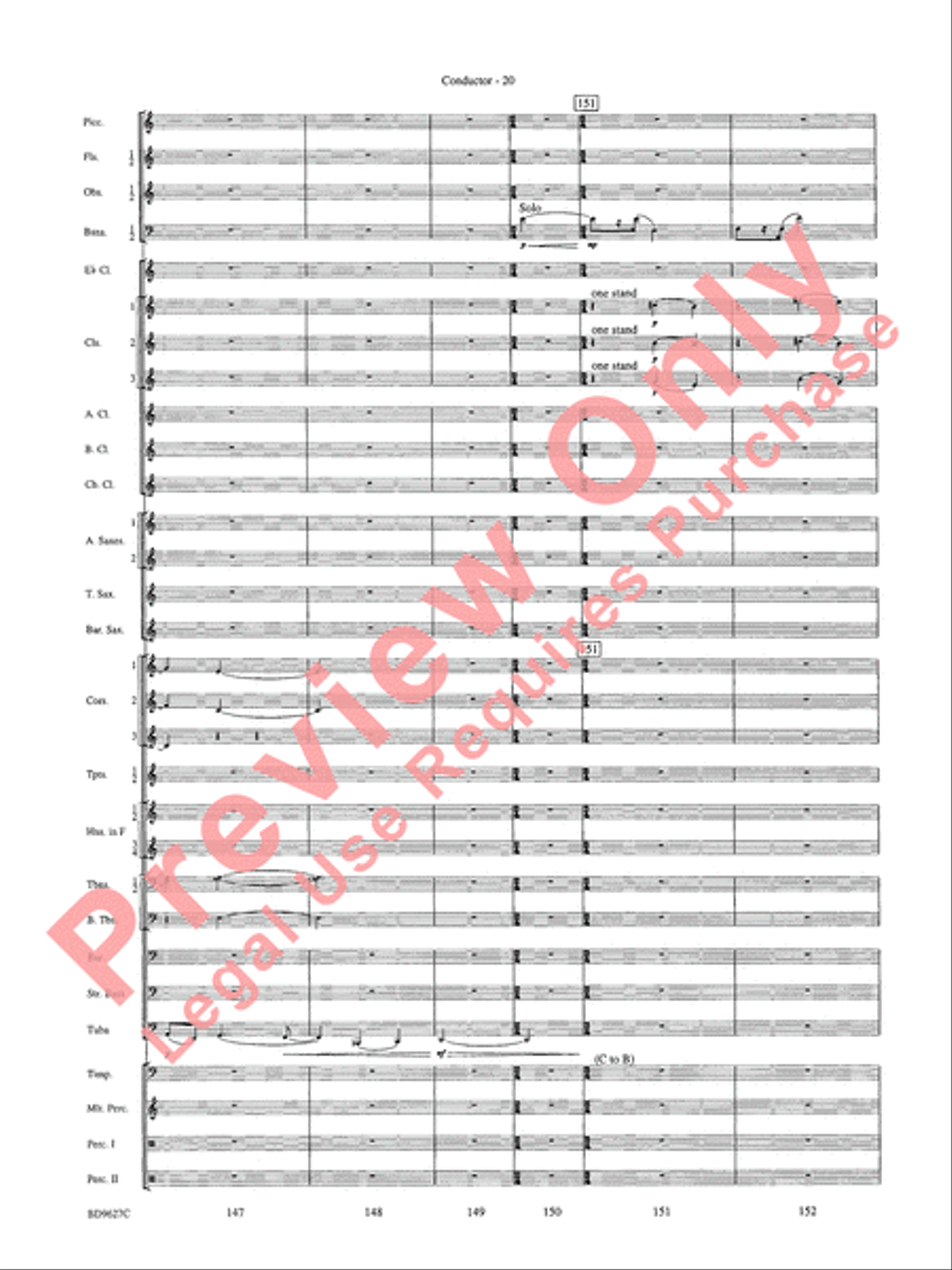 Variations on a Theme of Robert Schumann Concert Band scores gallery preview page 23