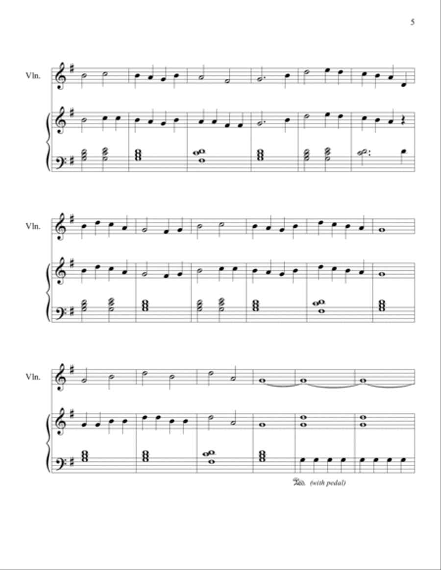 Hymn Duets for Everyone: Piano & Violin Duets String Duet scores gallery preview page 5