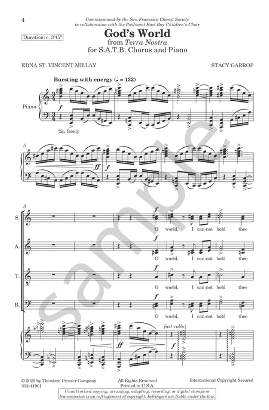 God's World 4-Part scores gallery preview page 5