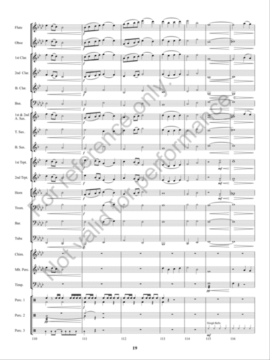 Kennesaw Mountain Celebration Concert Band scores gallery preview page 18