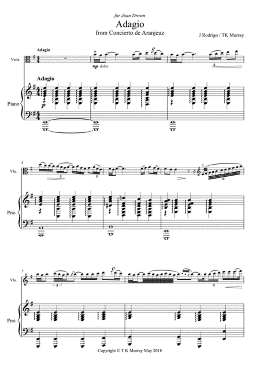 Rodrigo - Adagio (Concerto de Aranjuez) - Viola & Piano