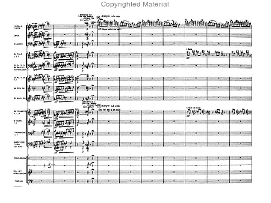 Peter and the Wolf Concert Band scores gallery preview page 3