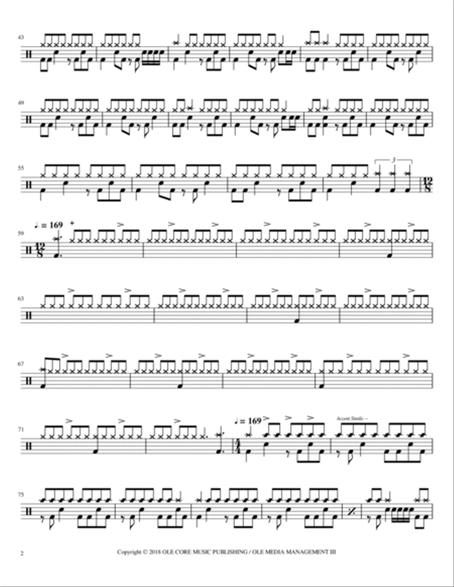 Force Ten Drum Set scores gallery preview page 2
