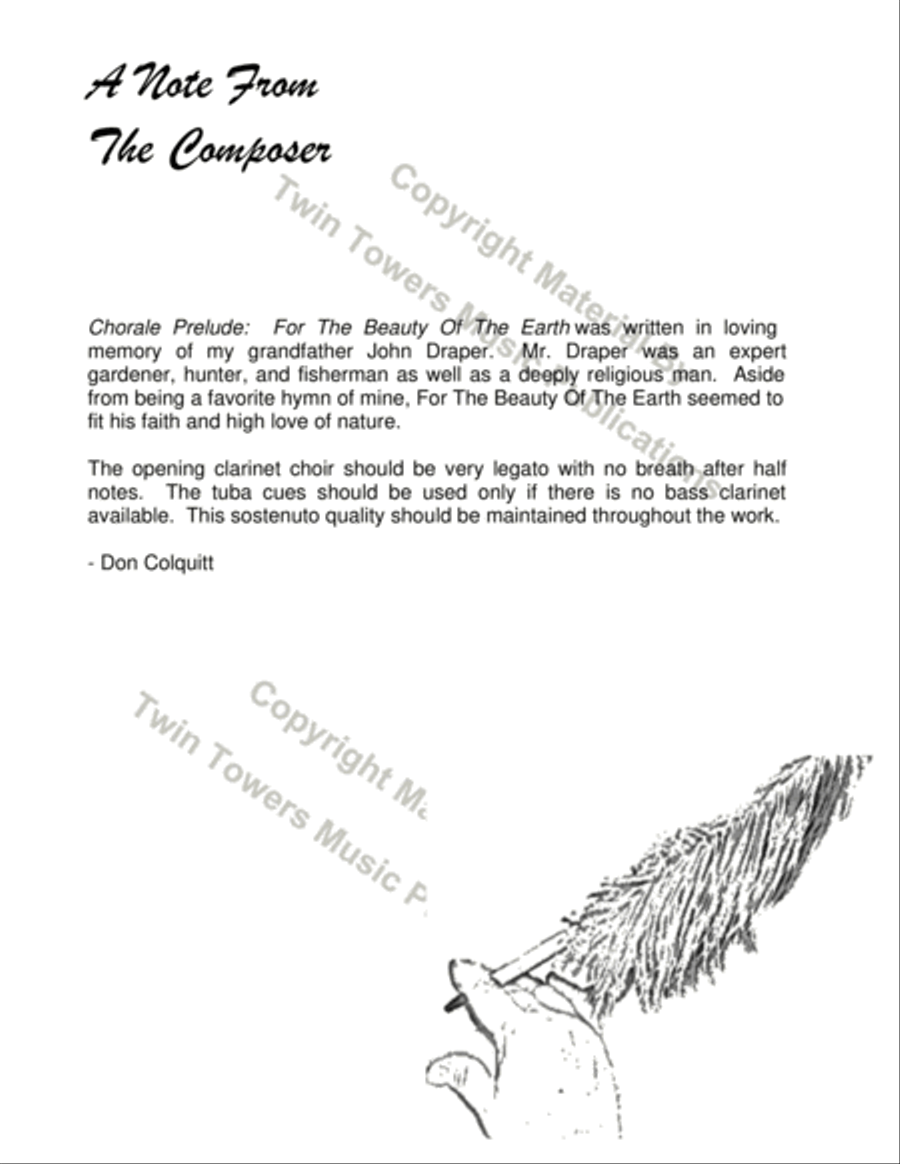 Chorale Prelude: For The Beauty of the Earth Concert Band scores gallery preview page 3