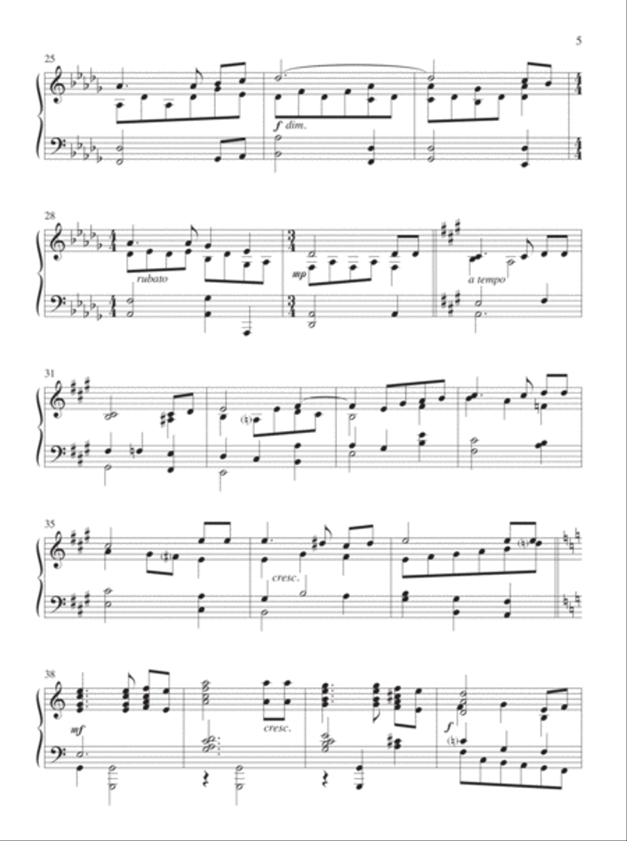 The Father's Love Piano Solo scores gallery preview page 4