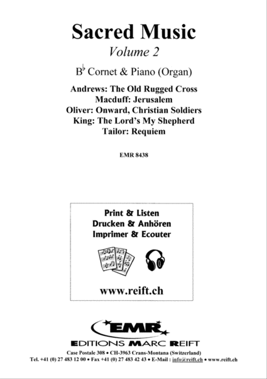 Sacred Music Volume 2 Cornet scores gallery preview page 2
