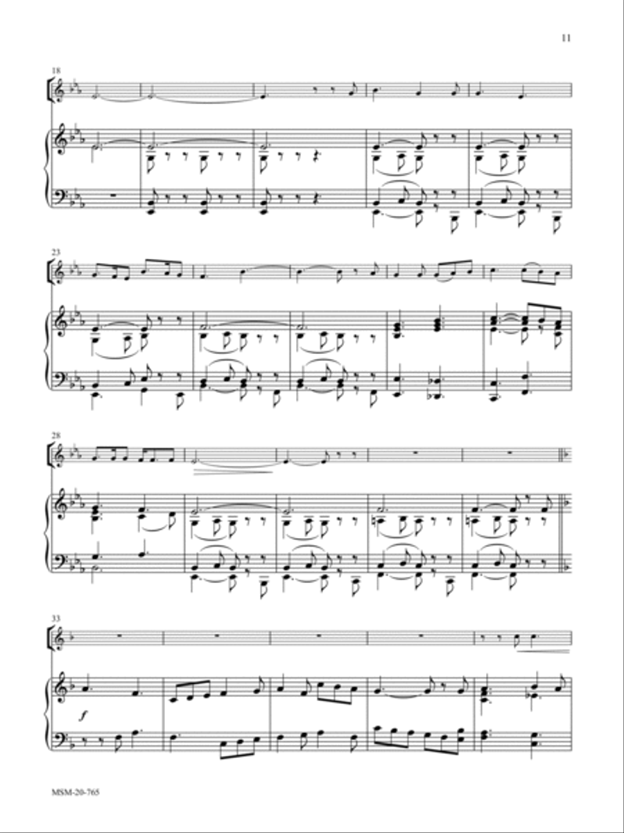 Savior, Like a Shepherd Lead Us Three Hymn Settings for Trumpet and Organ Trumpet scores gallery preview page 7