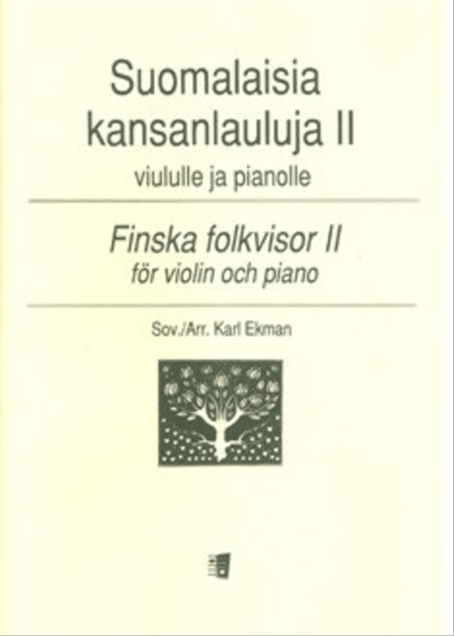 Suomalaisia kansanlauluja 2 / Finnish Folk Songs 2 Violin Solo scores gallery preview page 1