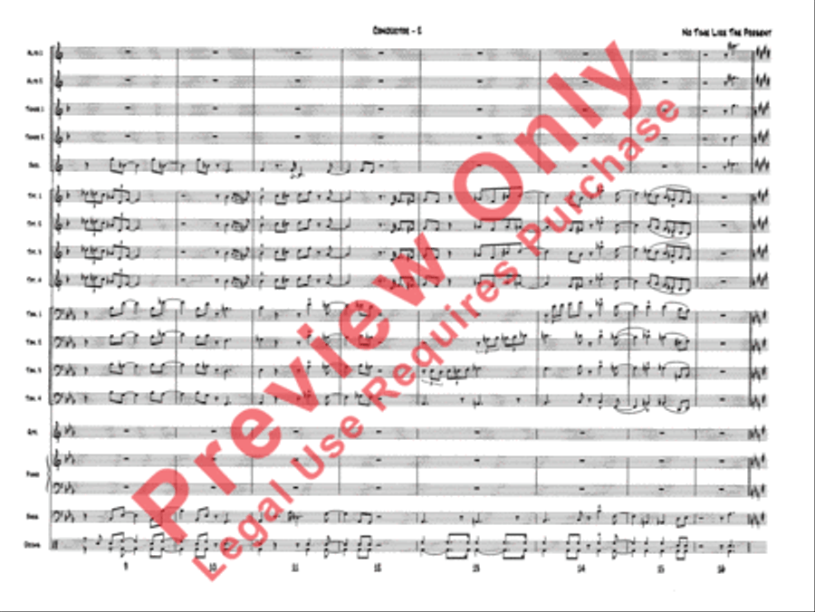 No Time Like the Present Jazz Ensemble scores gallery preview page 4