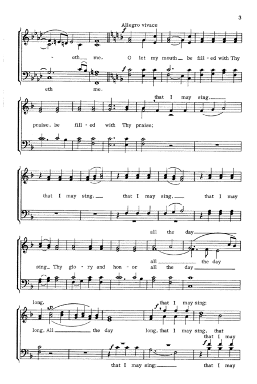 Go Not Far from Me 4-Part scores gallery preview page 3