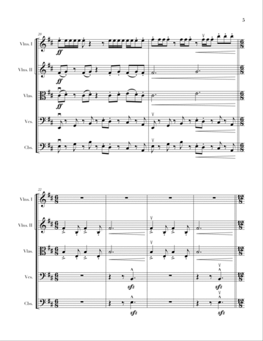 Dragonborn (skyrim Theme) String Orchestra scores gallery preview page 5