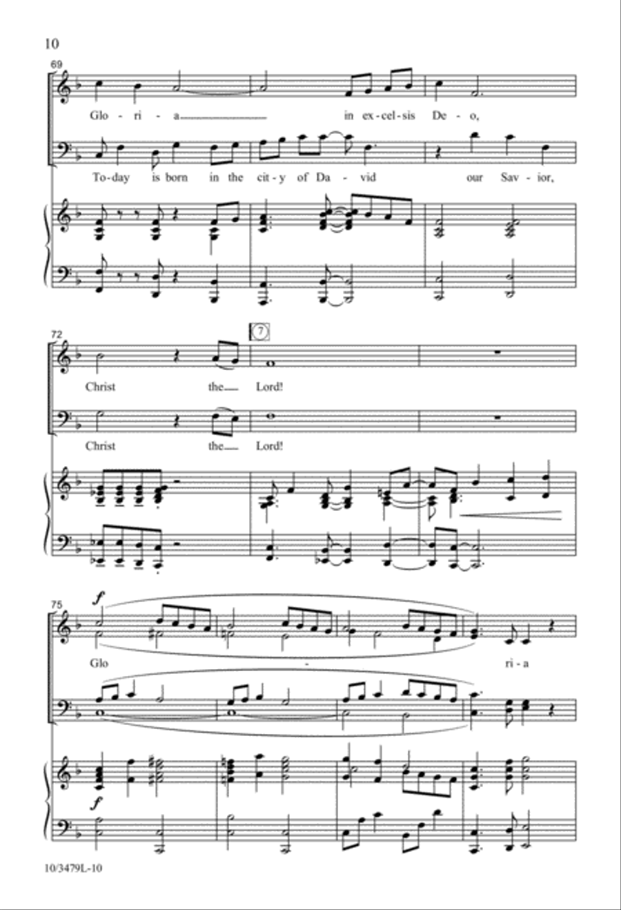 Glory to God in the Highest 4-Part scores gallery preview page 8