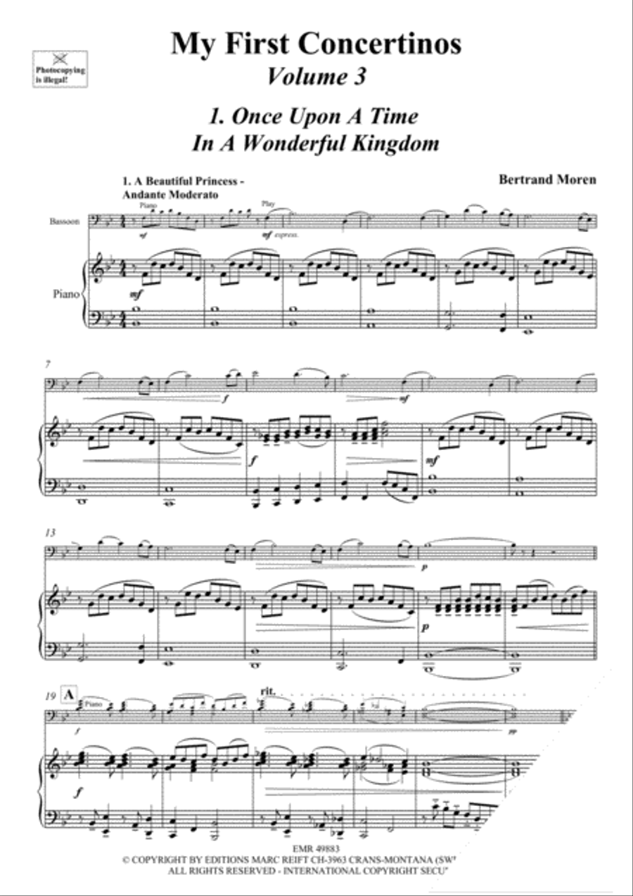 My First Concertinos Volume 3 Bassoon Solo scores gallery preview page 4