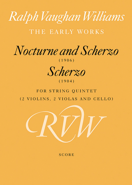Vaughan Wi/Nocturne & Scherzo Score