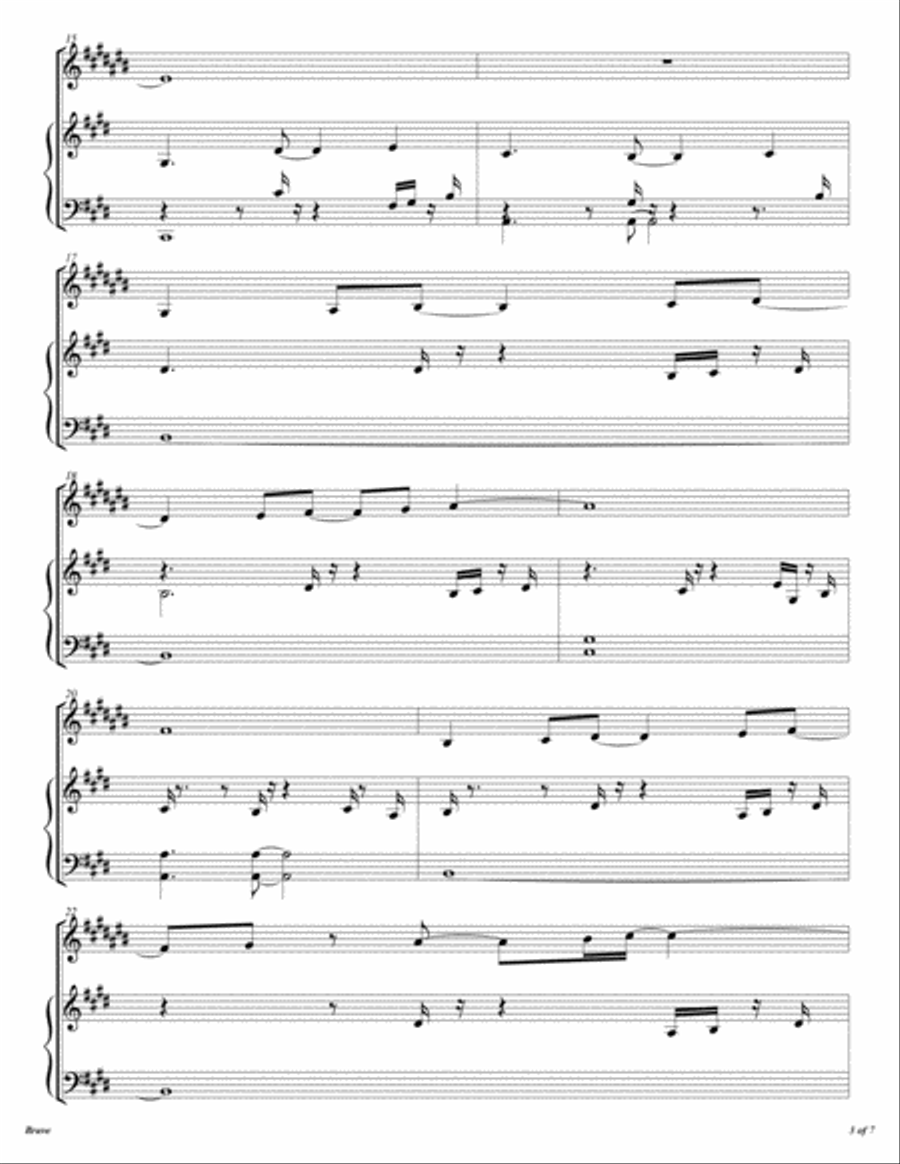 Brave Alto Saxophone scores gallery preview page 4