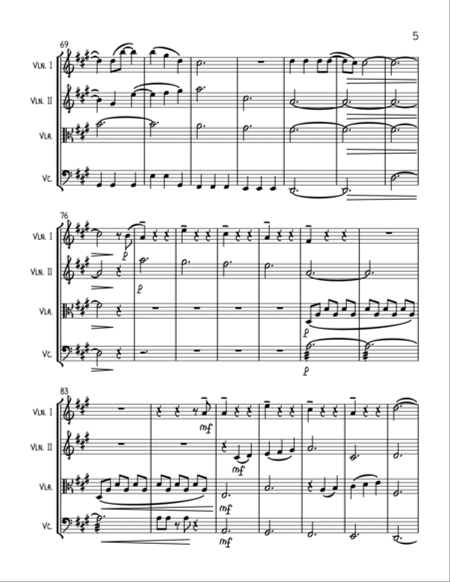 Tightrope String Quartet scores gallery preview page 5