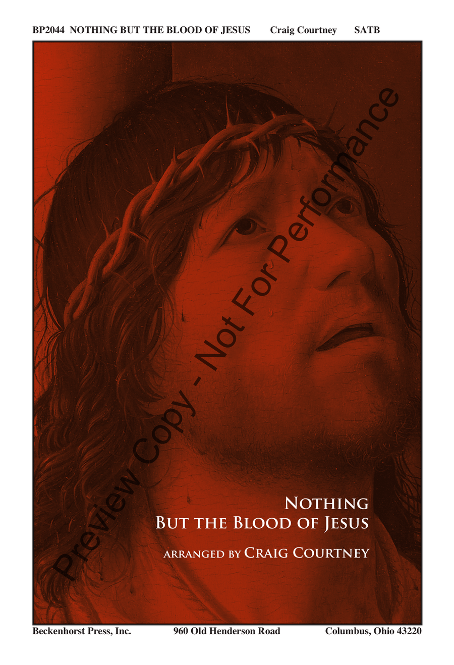 Nothing But the Blood of Jesus 4-Part scores gallery preview page 2