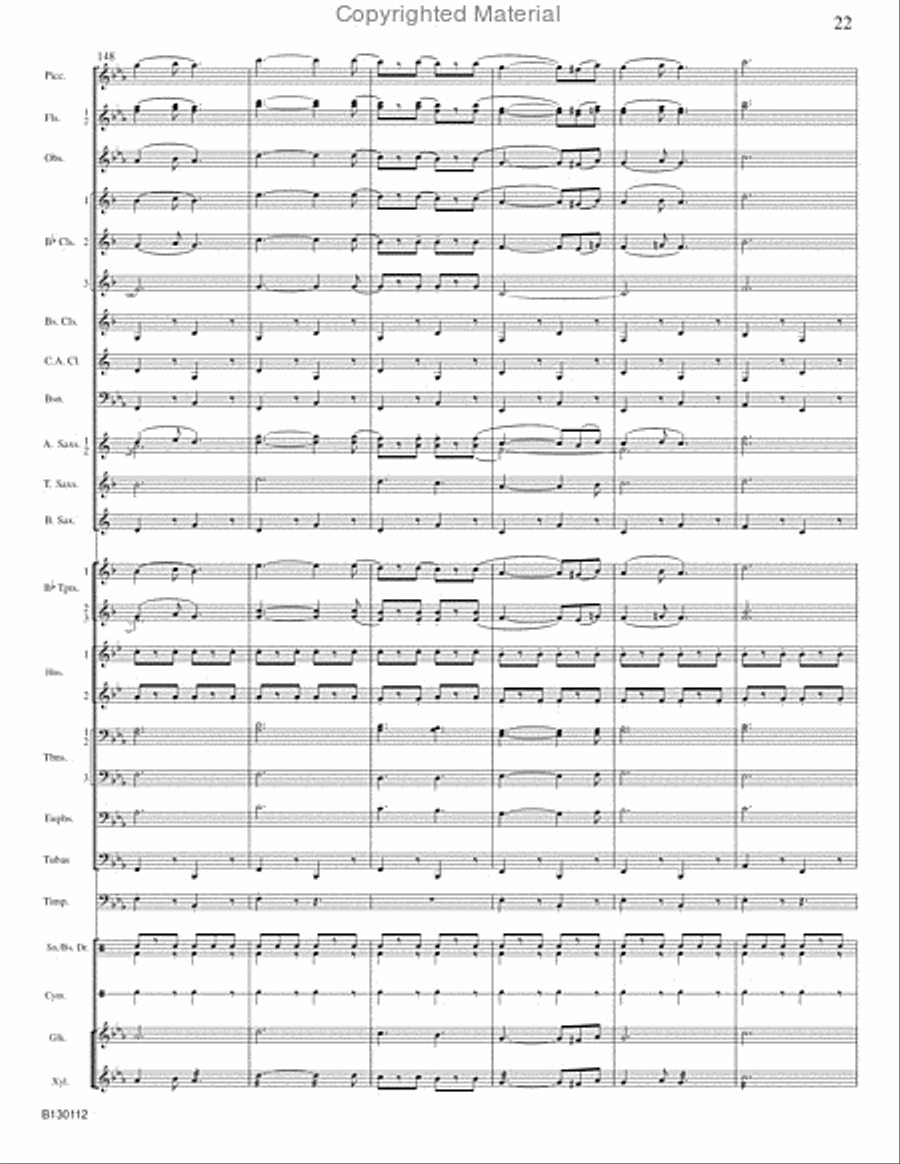 March Grandioso March Grandioso Concert Band scores gallery preview page 24