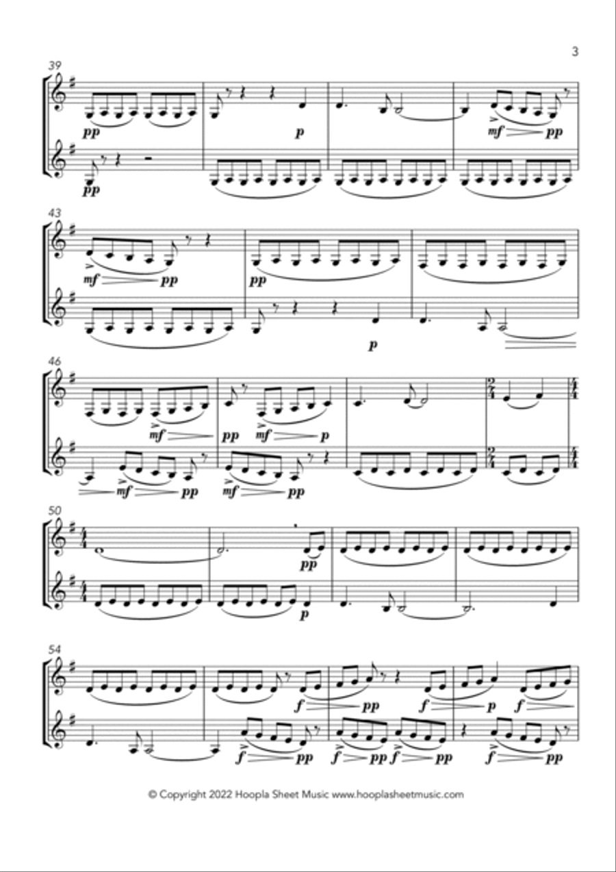 America the Beautiful (Fantasy) Brass Duet scores gallery preview page 3