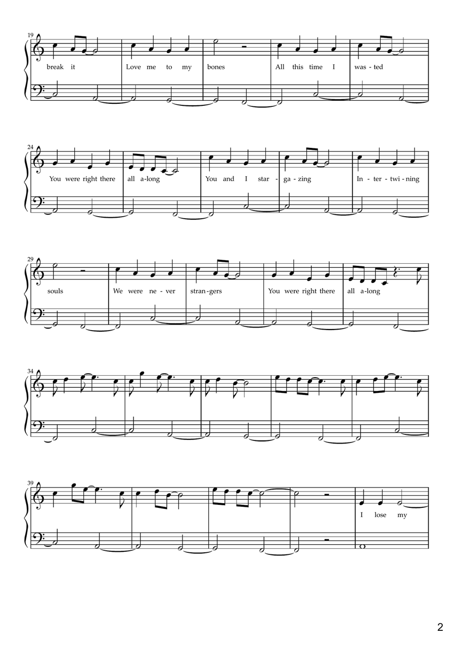 Stargazing Easy Piano scores gallery preview page 2