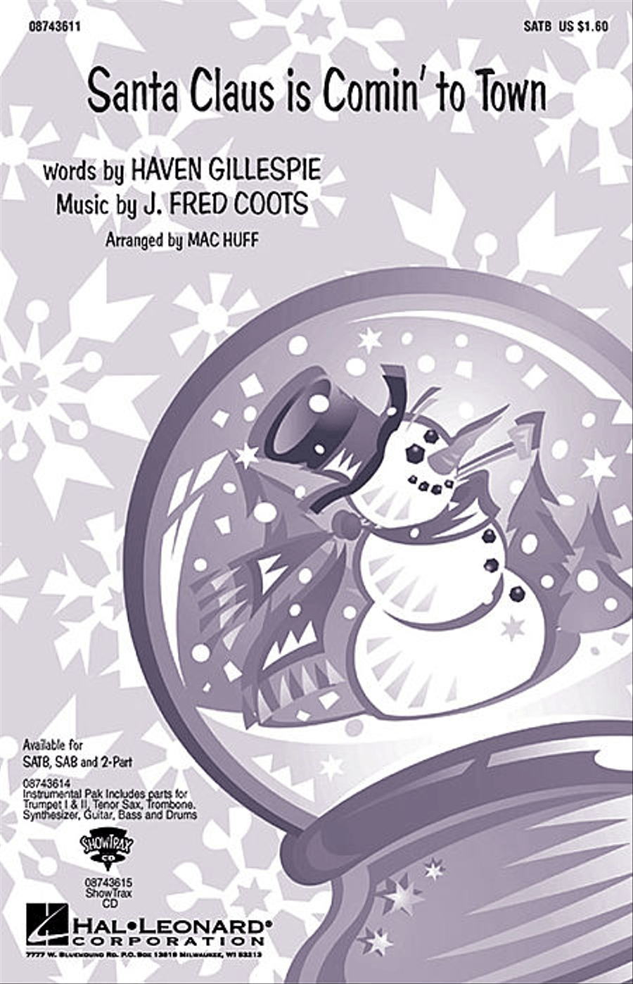 Santa Claus Is Comin' to Town 3-Part scores gallery preview page 1