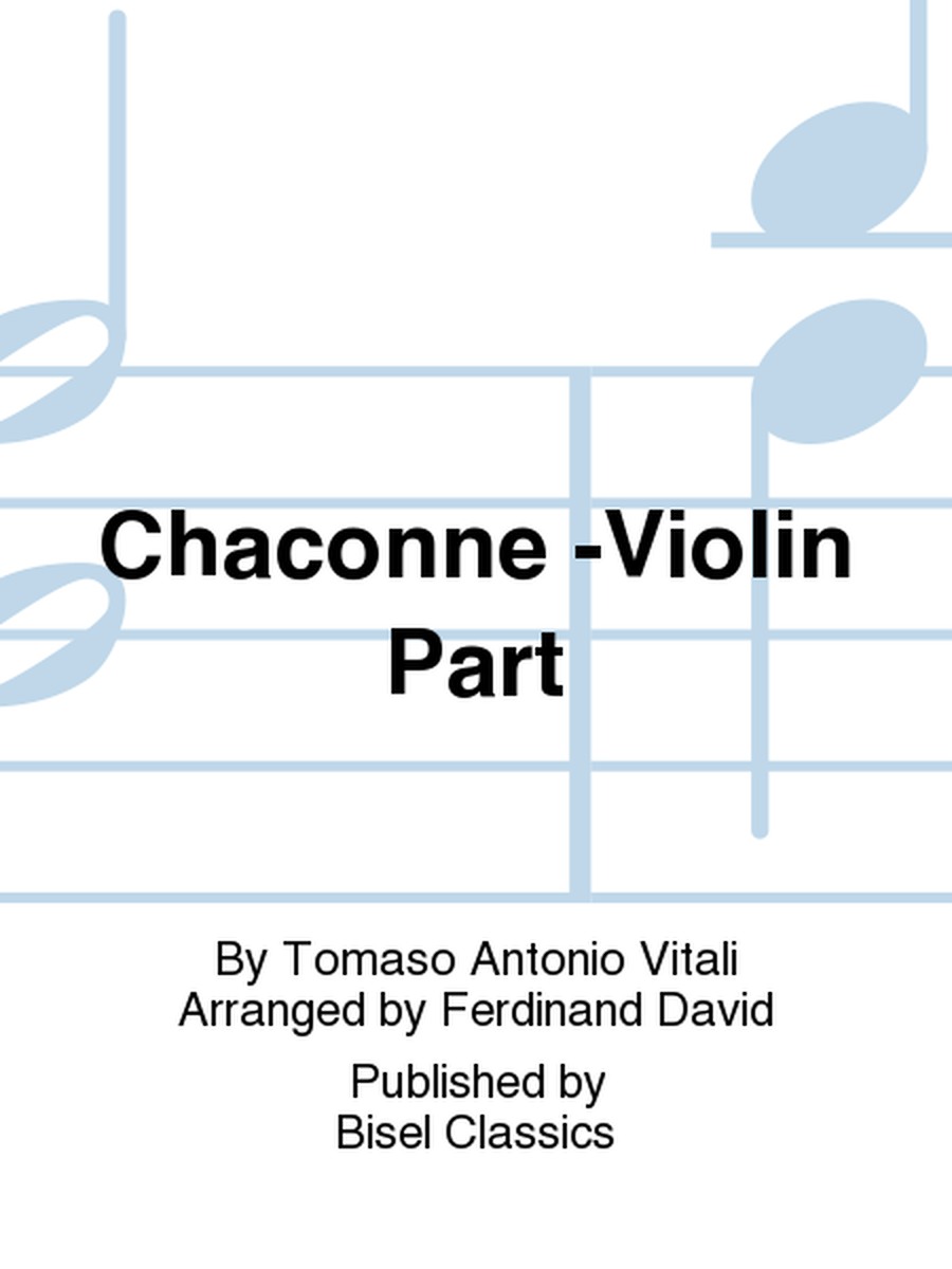 Chaconne -Violin Part