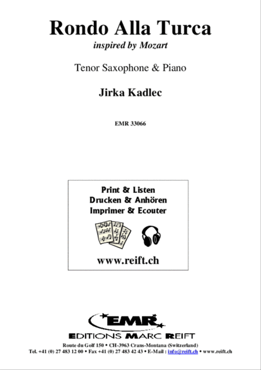 Rondo Alla Turca Tenor Saxophone scores gallery preview page 2