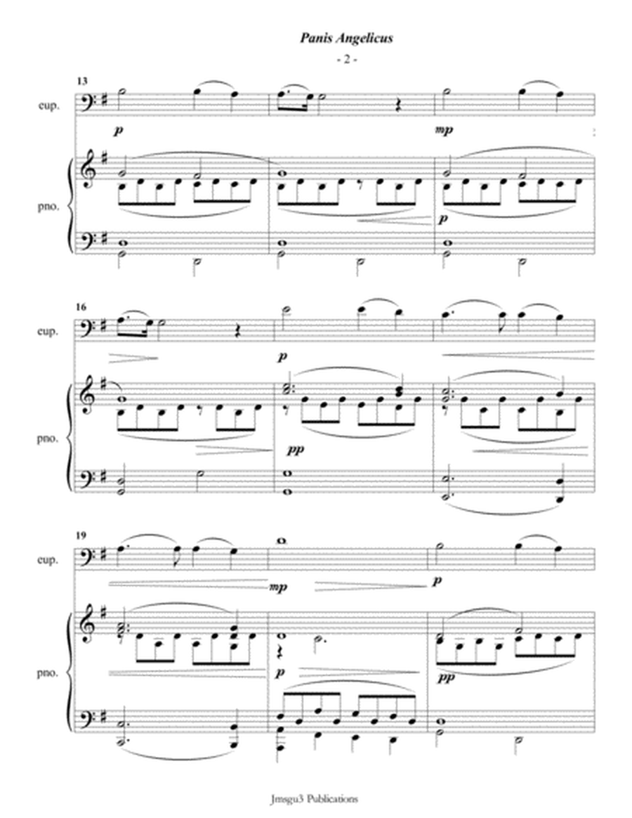 Franck: Panis Angelicus for Euphonium & Piano image number null