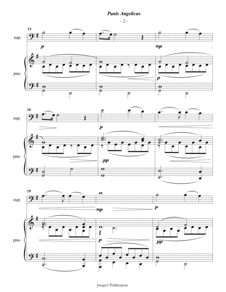 Franck: Panis Angelicus for Euphonium & Piano image number null