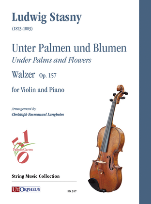 Book cover for Unter Palmen und Blumen (Under Palms and Flowers). Walzer Op. 157 for Violin and Piano