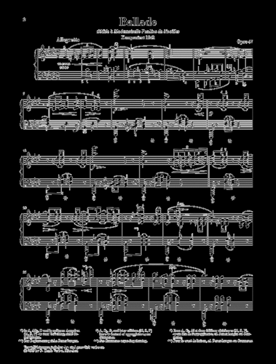 Ballade in A-flat Major, Op. 47 Piano Solo scores gallery preview page 2